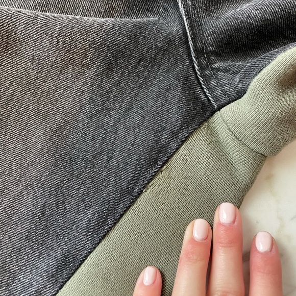 SOLD💚Alexander Wang Ride Clash Denim Jeans Sweats - Picture 11 of 11